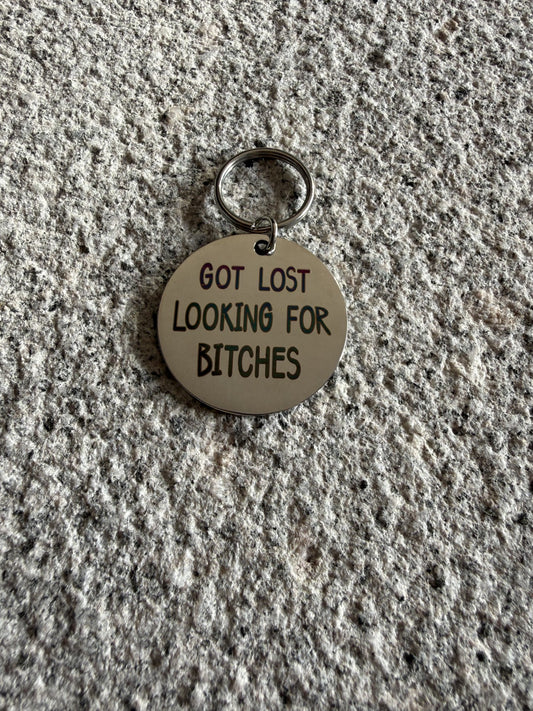 Funny Customised Silver Pet ID Tags