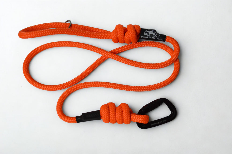 Open Rope Lead RidgeLine Rope Lead Orange Sunset – Point & Retrieve