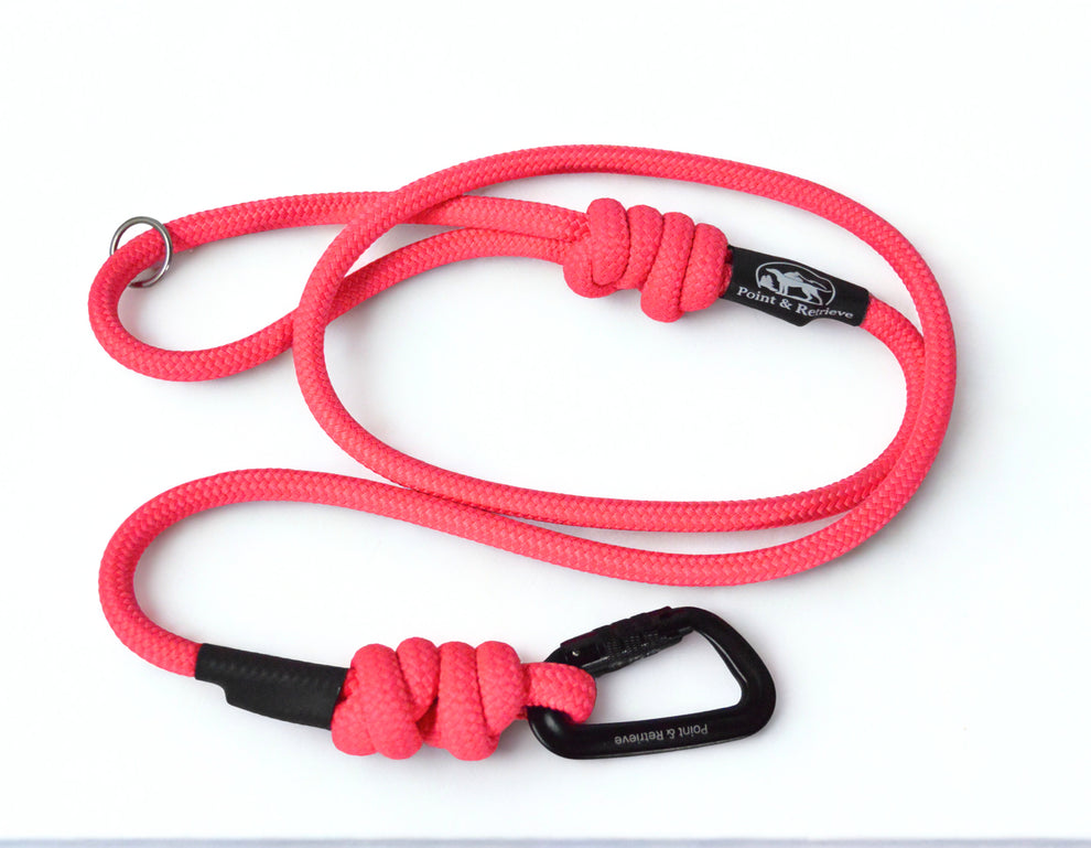 RidgeLine Rope Lead Pink Rose – Point & Retrieve